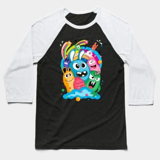 Cheerful company of monsters_3 Baseball T-Shirt